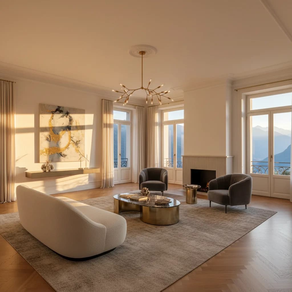 Intérieur rénové lumineux
